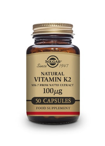 Solgar Vitamin K2 100 µg Vegetable Capsules