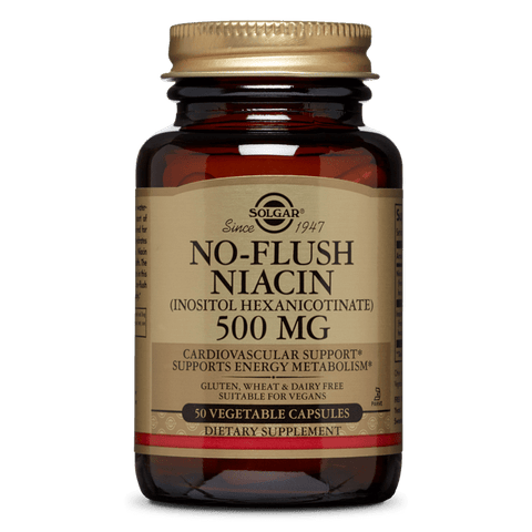 Solgar No flush Niacin 500mg veg capsules EXP 12/2023