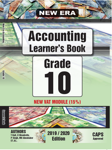 New Era Accounting Grade 10 Learners Book 2019 and 2020 edition USED