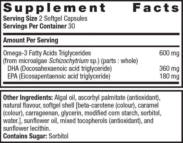 Omega Genics EPA-DHA 300 Algae