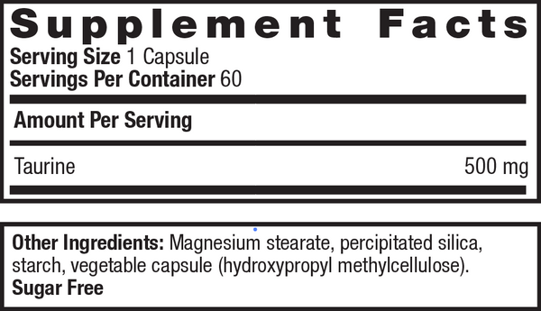 Metagenics Taurine 500mg