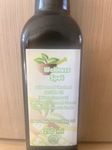 Organic cold pressed castor oil