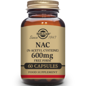 Solgar NAC (N-Acetyl Cysteine) 600mg Vegetable Capsules-Pack of 60