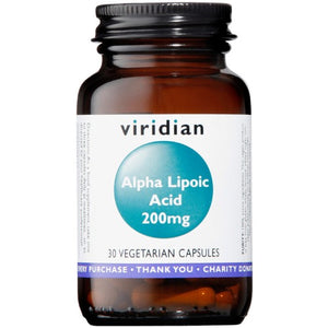 Viridian Alpha lipoic acid 200mg 30 capsules