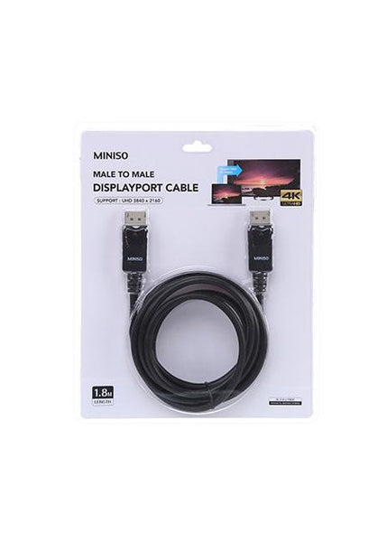 Display Port Cable male to male 1.8m (Black)