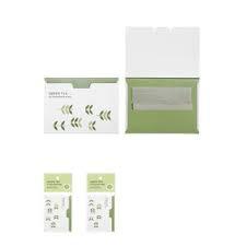Green tea oil absorbent pads