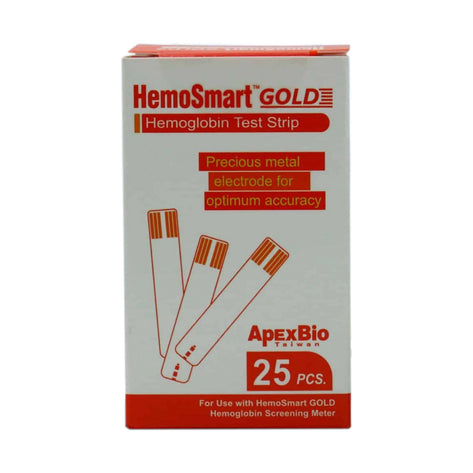HemoSmart Gold Hemoglobin Test Strips 25 Strips