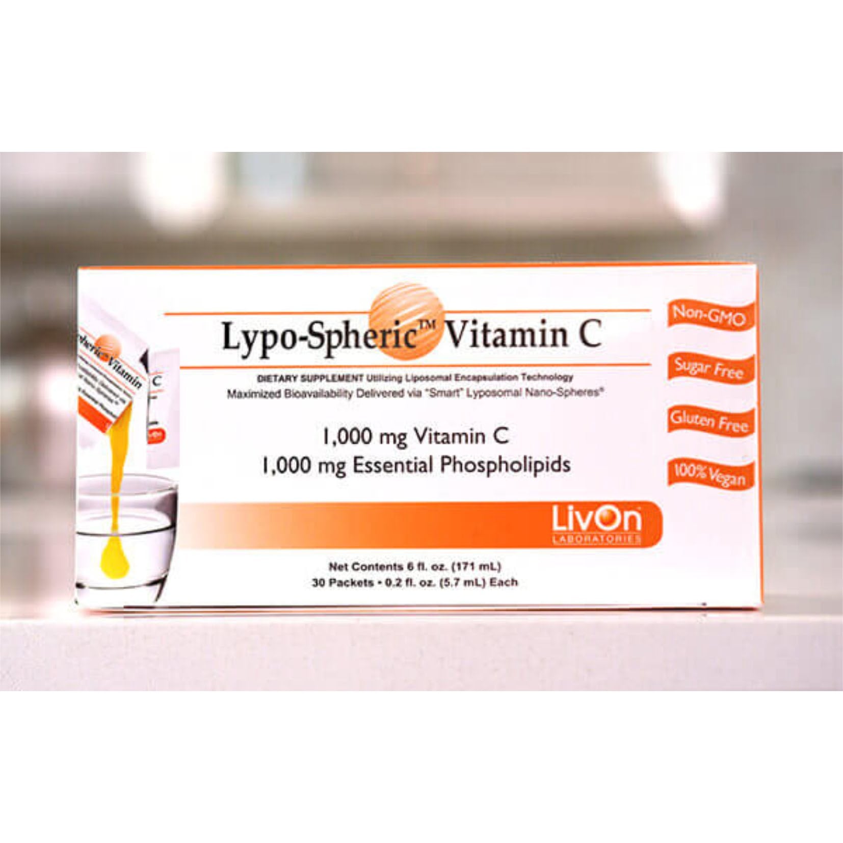 LIVON LABS Lypospheric Vitamin C (Box With 30 Sachets)