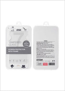 MOOMIN - Moomin Family Tempered Glass Screen Protector with Frame for iPhone7 Plus