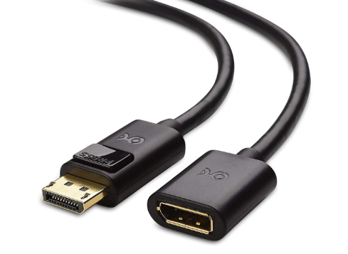 Display Port Cable Male to Female 1.8m (Black)