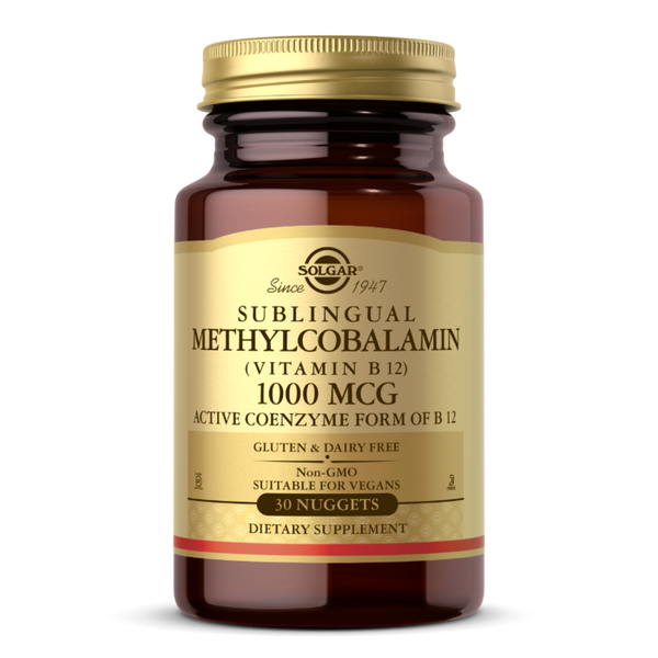 Solgar Methylcobalamin (Vitamin B12) 1000µg Nuggets-Pack of 30