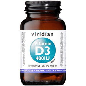 Viridian Vitamin D3 400iu veg caps