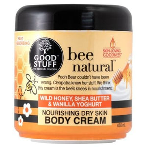 Bee Natural wild honey, shea butter and vanilla yogurt body cream