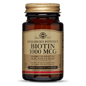 Solgar Biotin 1000mcg vegetable capsules