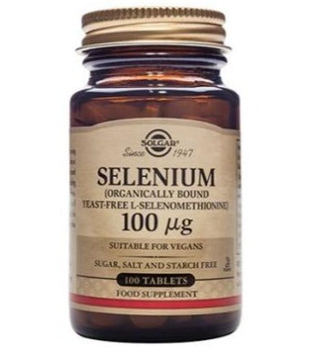 Selenium 100 µg Tablets (Yeast Free) Pack of 100 exp 02/2023