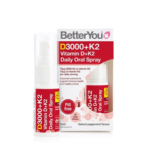 BetterYou Dlux Vitamin D & K2 Daily Oral Spray expiry 01/2023