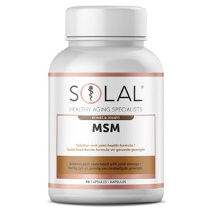 Solal MSM (Methyl-sulfonyl-methane) Methyl-sulfonyl-methaneHelps relieve pain associated with joint damage.