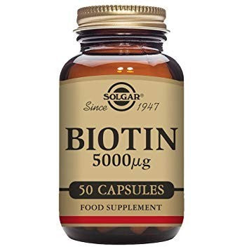 Solgar Biotin 5000 µg Vegetable Capsules - Pack of 50