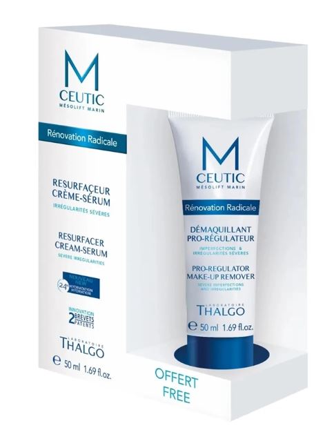 Thalgo M Ceutic Resurfacer cream Serum - Pro Regulator make up remover