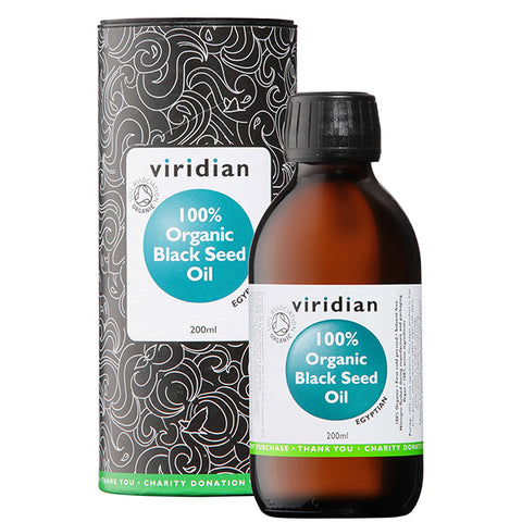 Viridian Black Seed Oil 200ml 100% organic